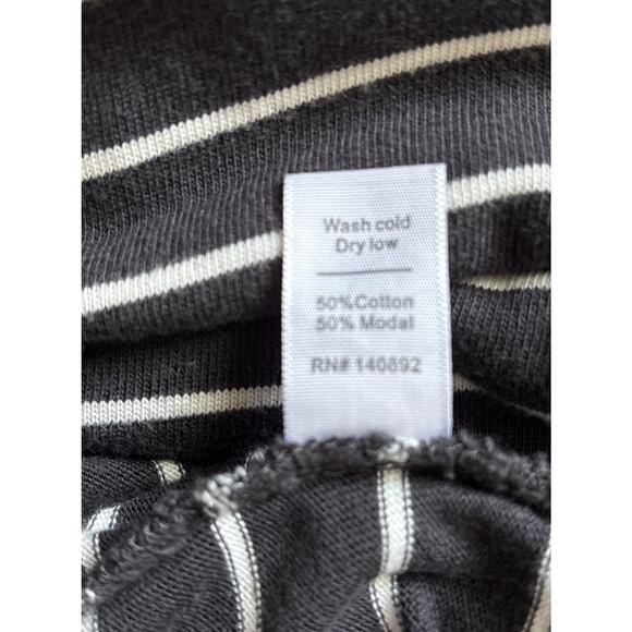 Marine Layer Mackenzie Striped Dress Women's Medium Black White Casual Pockets - Picture 9 of 10